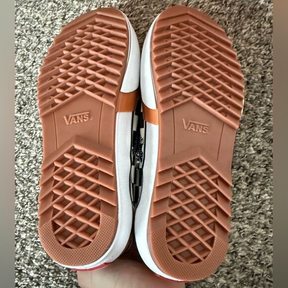 VANS Stacked Checkerboard Slip On Canvas Shoes - Picture 3 of 5